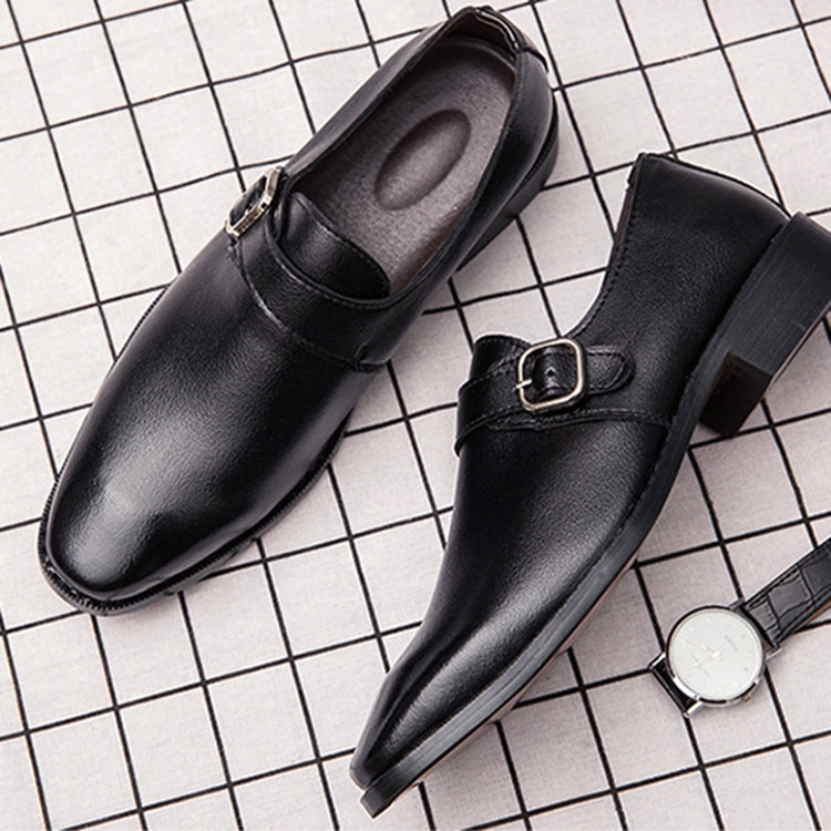 Men Leather Shoes Office Loafers Man Casual Wedding Shoes, Size:41