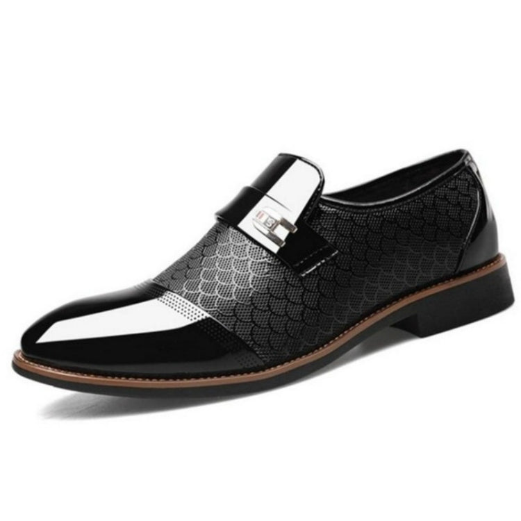 Men Embossing Casual Shoes Business Dress Shoes, Size:42