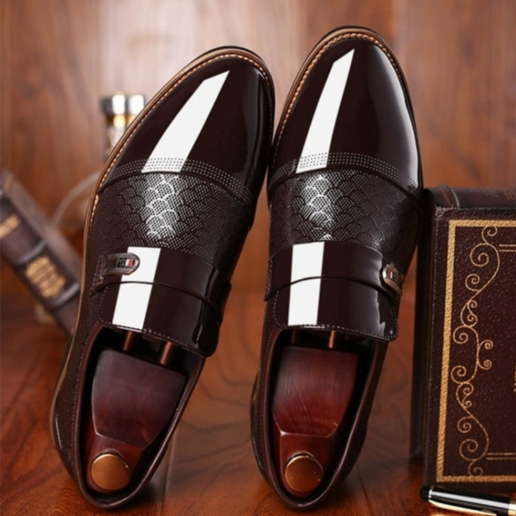 Men Embossing Casual Shoes Business Dress Shoes, Size:42