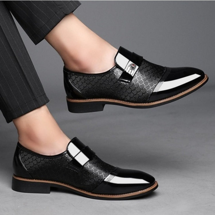 Men Embossing Casual Shoes Business Dress Shoes, Size:42