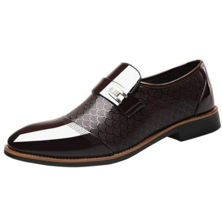 Men Embossing Casual Shoes Business Dress Shoes, Size:42