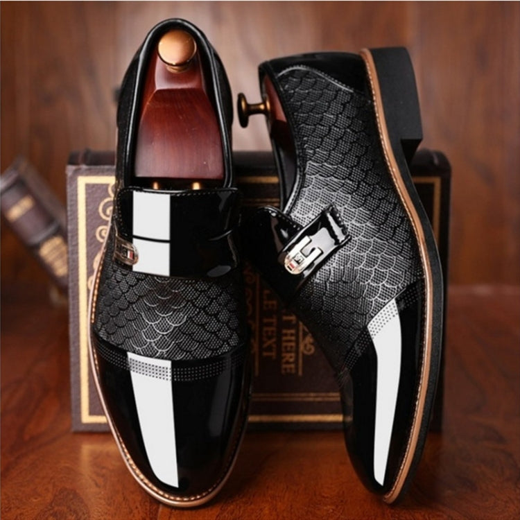 Men Embossing Casual Shoes Business Dress Shoes, Size:42