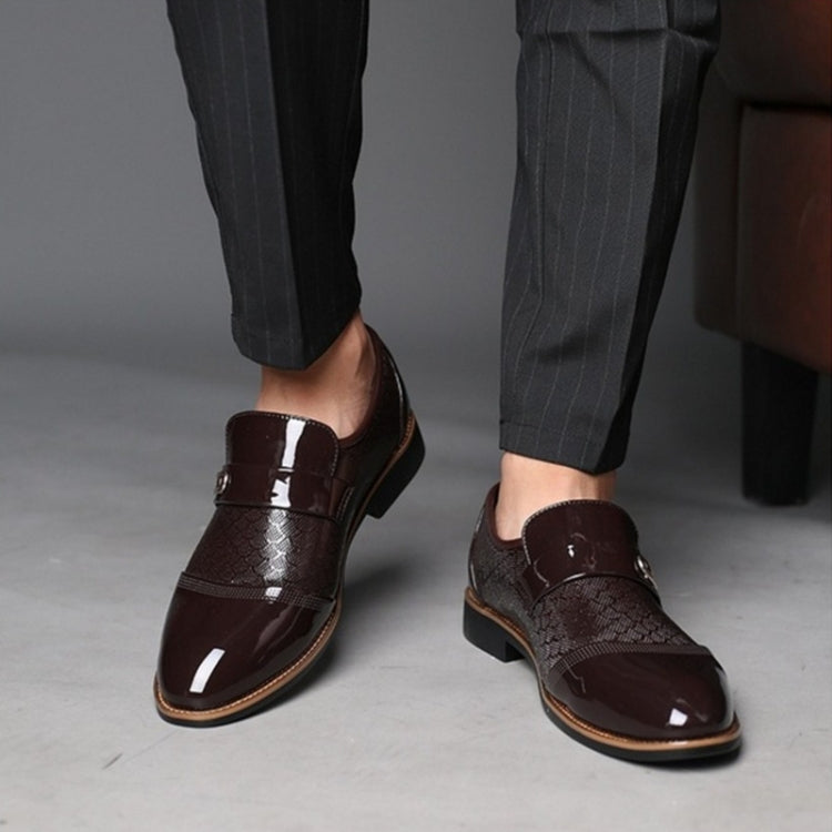 Men Embossing Casual Shoes Business Dress Shoes, Size:42
