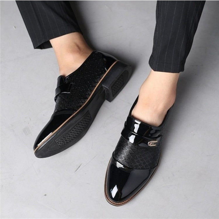 Men Embossing Casual Shoes Business Dress Shoes, Size:48
