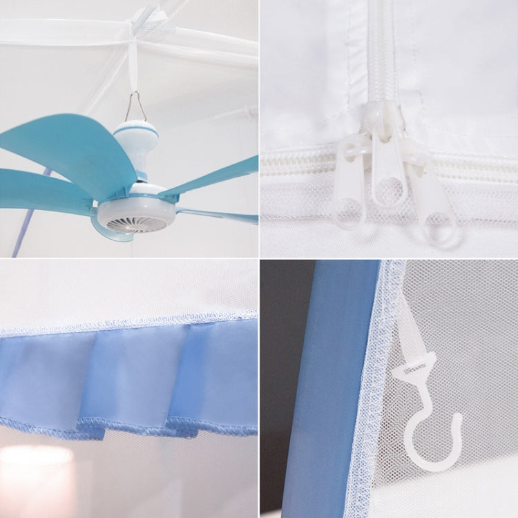 Simple Pop-up Foldable Yurt Mosquito Net, Size:1.2x2.0 Meters(Deep Forest)