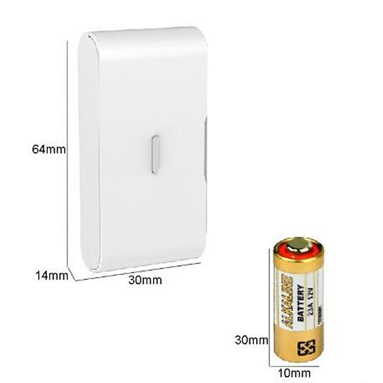 Wireless Door and Window Vibration Detector Household Anti Theft Alarm Accessories Sensor(White)