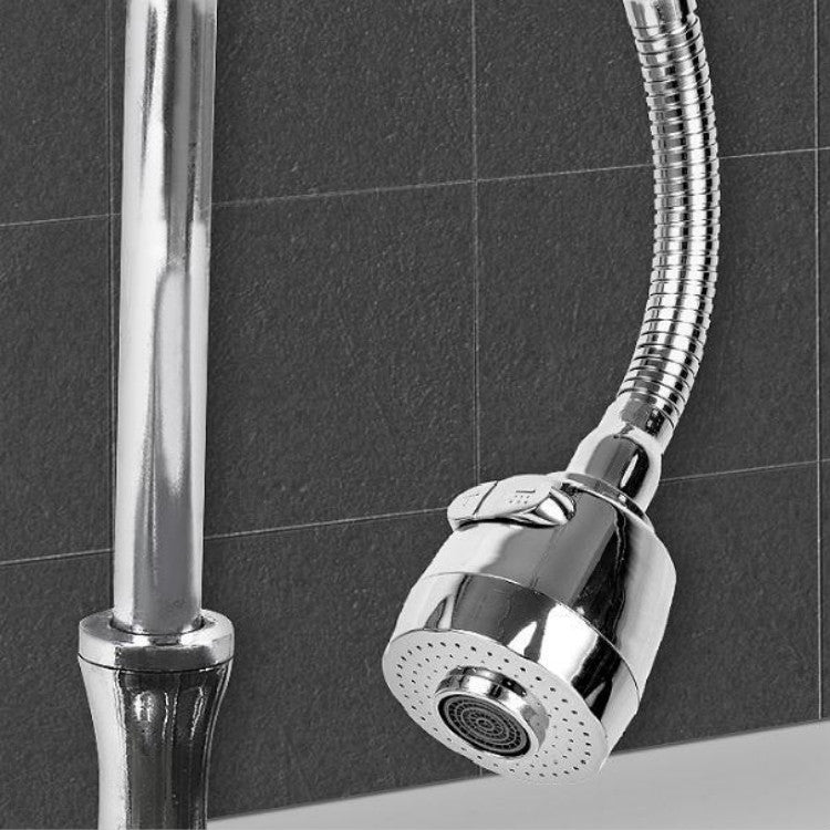 Kitchen Faucet Splash-proof Extender Water-saving Booster, Specification:Galvanized 2 Files +Filter
