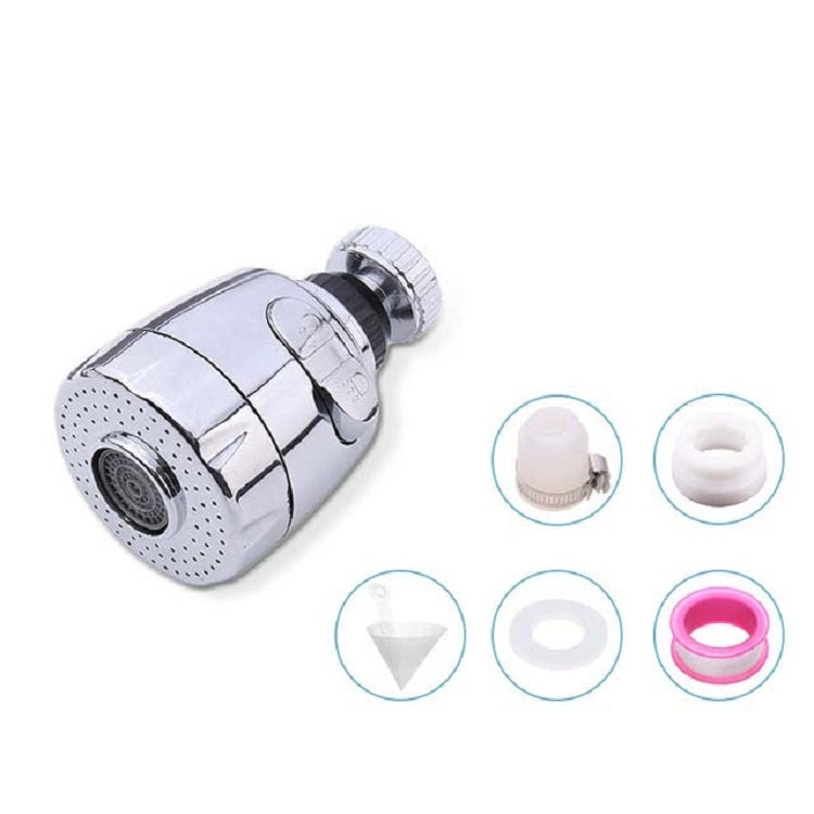Kitchen Faucet Splash-proof Extender Water-saving Booster, Specification:Galvanized 2 Files +Filter