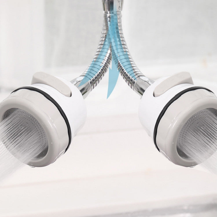 Kitchen Faucet Splash-proof Extender Water-saving Booster, Specification:2 PCS Plastic 3 Files + Filter