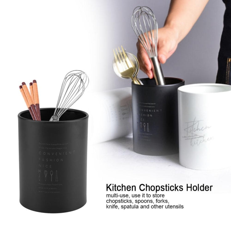 Stainless Steel Drainable Chopsticks Knife Fork Storage Tube Holder Organizer