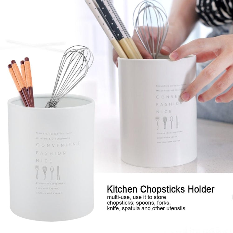 Stainless Steel Drainable Chopsticks Knife Fork Storage Tube Holder Organizer