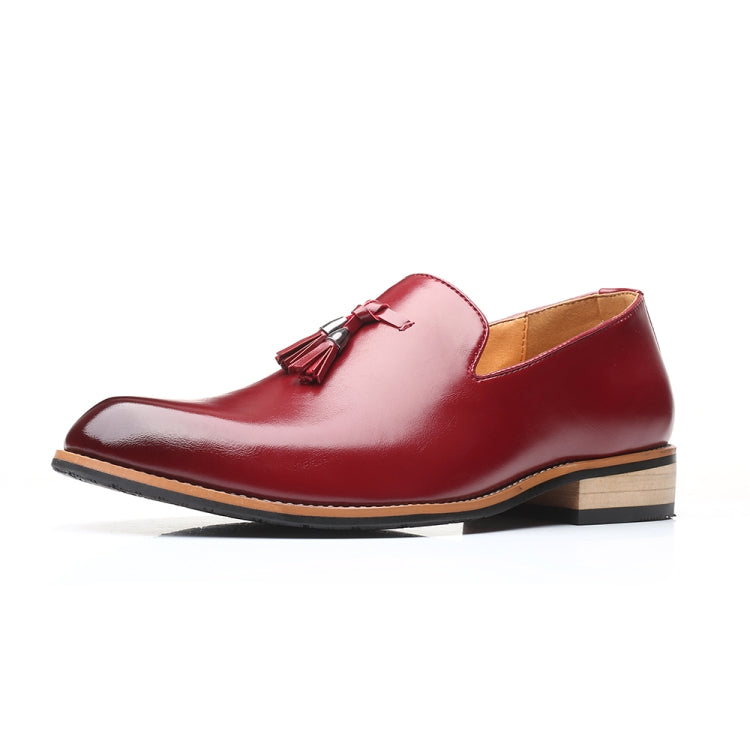 Pointed British Men Dress Shoes Soft Rubber Sole Shoes Wedding Shoes, Size:41