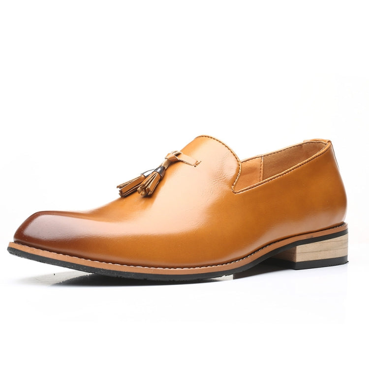 Pointed British Men Dress Shoes Soft Rubber Sole Shoes Wedding Shoes, Size:46