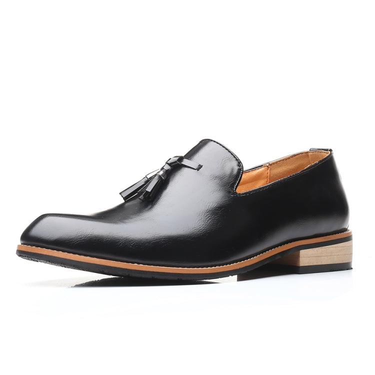 Pointed British Men Dress Shoes Soft Rubber Sole Shoes Wedding Shoes, Size:47