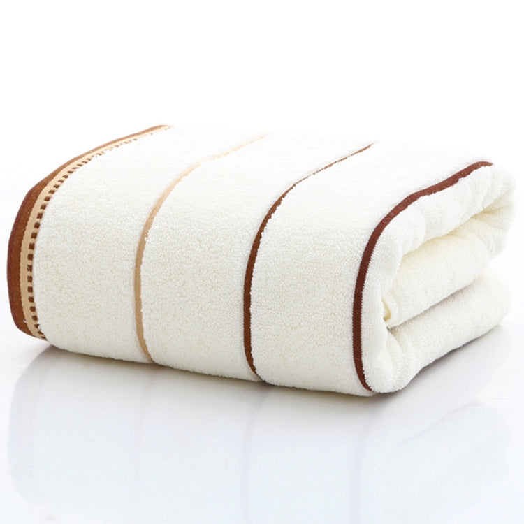 Strong Water Absorption Stripe Cotton Towel for Home & Hotel, Size:70x140cm