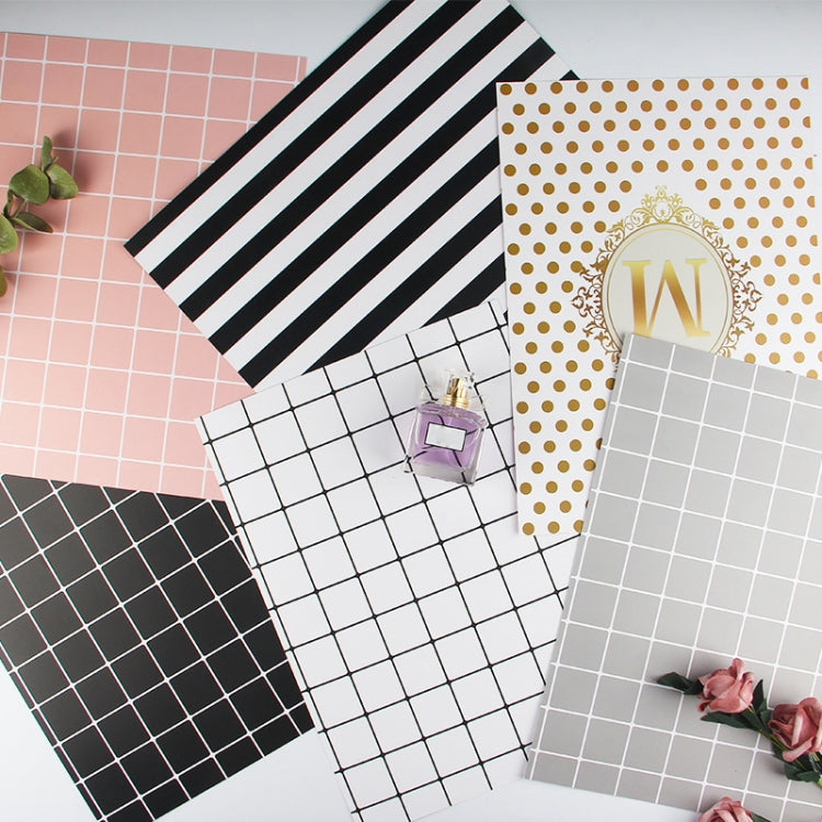 Big Grid Card Food Shooting Props Photography Background(Black)