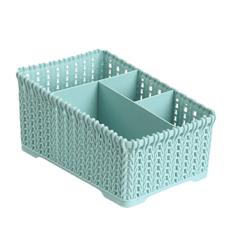 Plastic Coverless Desktop Miscellaneous Rattan Wicker Storage Basket