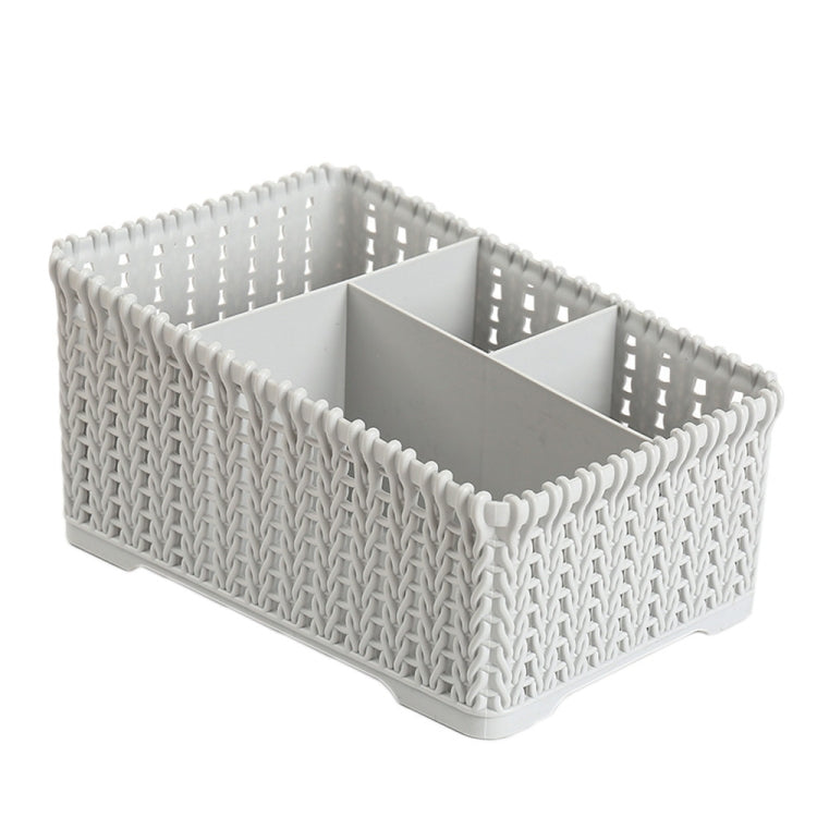 Plastic Coverless Desktop Miscellaneous Rattan Wicker Storage Basket