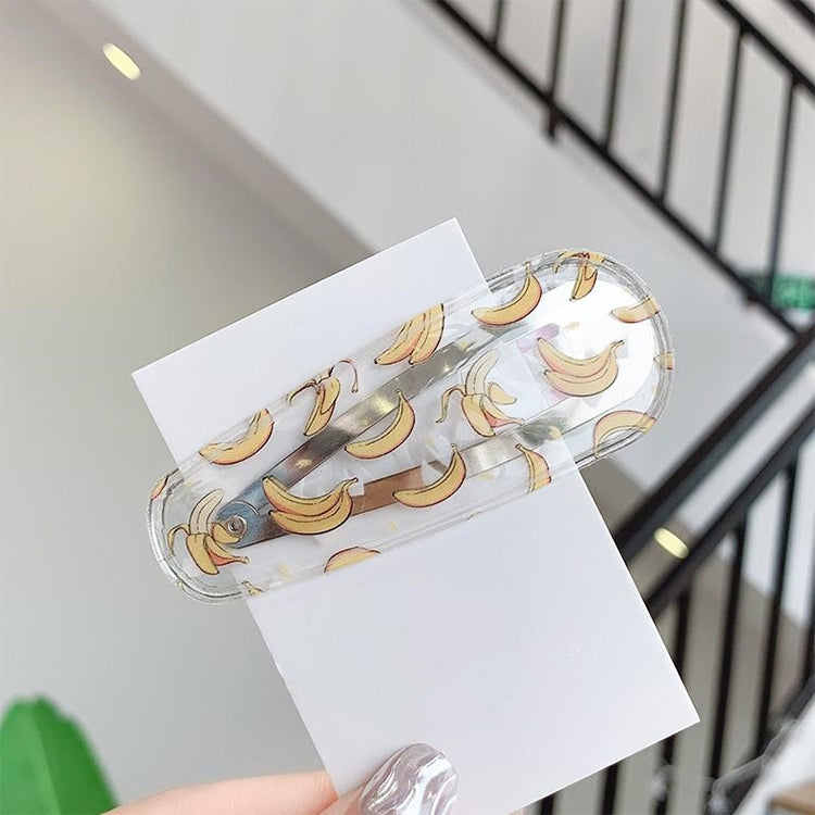 2 PCS Creative Cute Transparent Fruit Girl Hairpin Hair Accessories