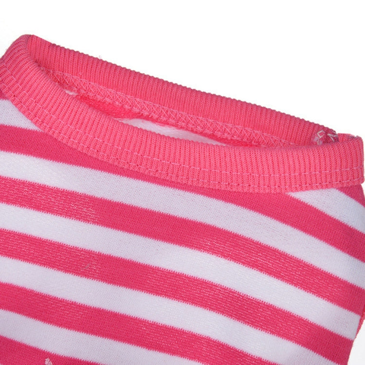 2 PCS A0904 Pet Dog Clothes Round Neck Shirt Strawberry Clothes, Size:XXS(Pink)