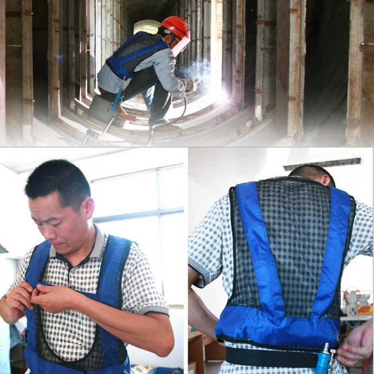 Portable Welder Heatstroke Cooling Air Conditioning Vest, Size:One Size(Blue)