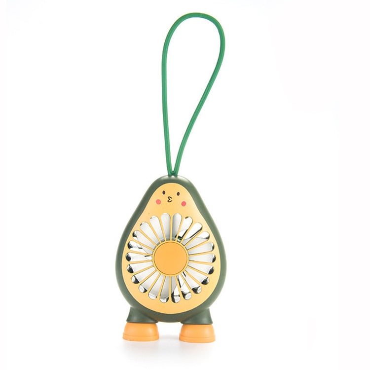 3 PCS Creative Avocado Mini Carry Student USB Charging Fan