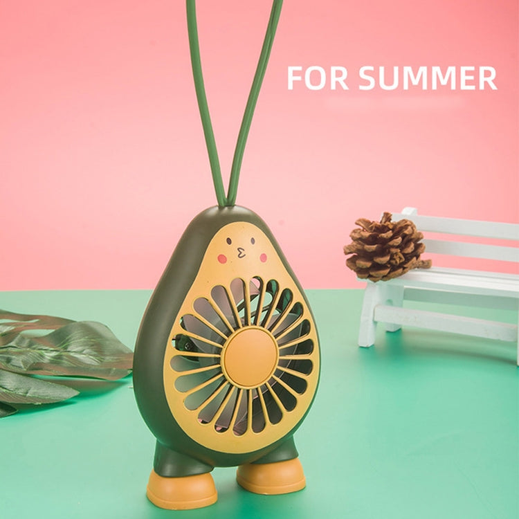 3 PCS Creative Avocado Mini Carry Student USB Charging Fan