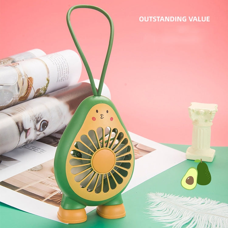 3 PCS Creative Avocado Mini Carry Student USB Charging Fan