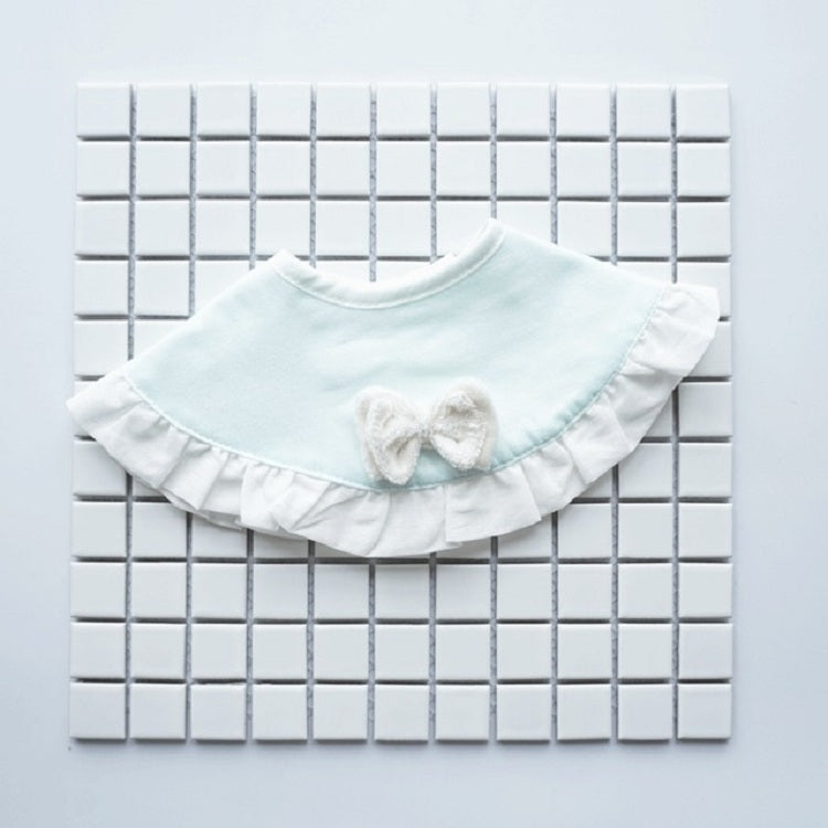 360 Degree Bib Saliva Towel With Red Bow Detachable Bib Fake Collar