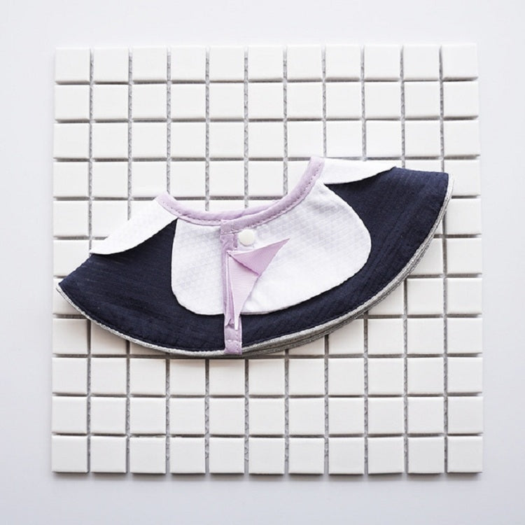 360 Degree Bib Saliva Towel With Red Bow Detachable Bib Fake Collar