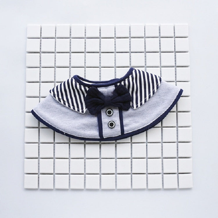 360 Degree Bib Saliva Towel With Red Bow Detachable Bib Fake Collar