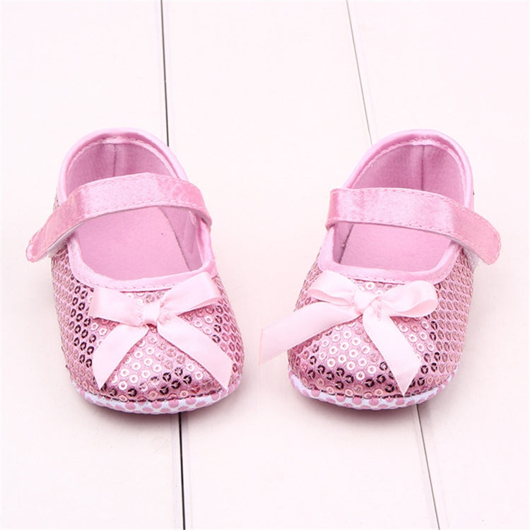 Baby Girl First Walkers Spring Autumn Toddler Shoes Bling Bow Princess Shoes(Pink)