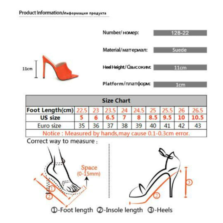 Summer Style Women Leopard High Heels Mules Pointed Toe Sexy Women Slides Female Thin High Heels Female Outdoor Slippers, Size:39