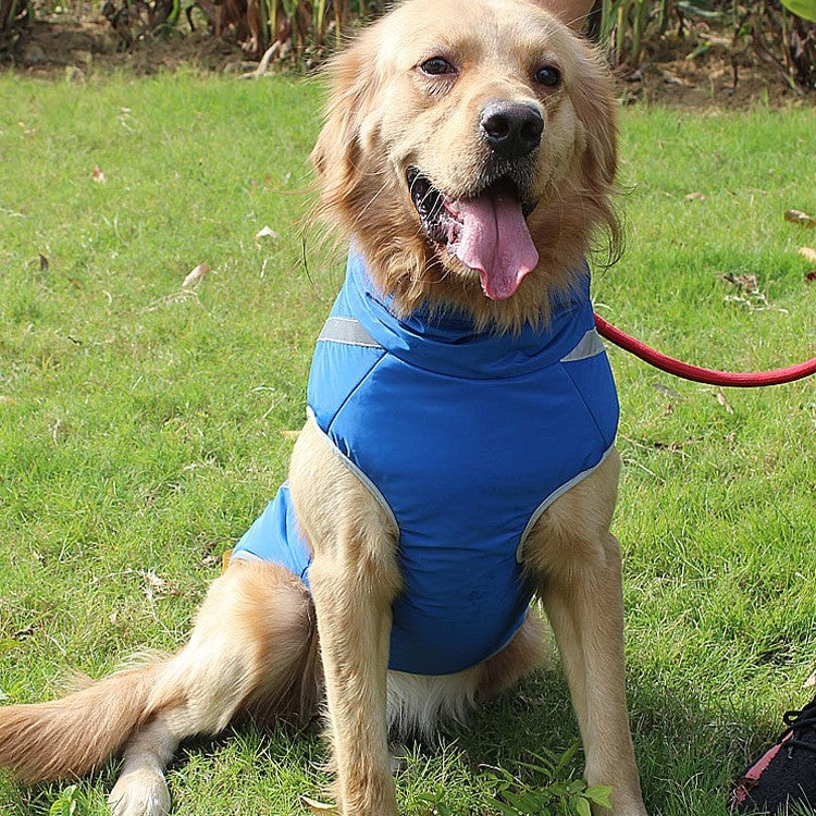 Dog Reflective Strip Coat Jackets Winter Waterproof Warm Dog Vest, Size: 2XL