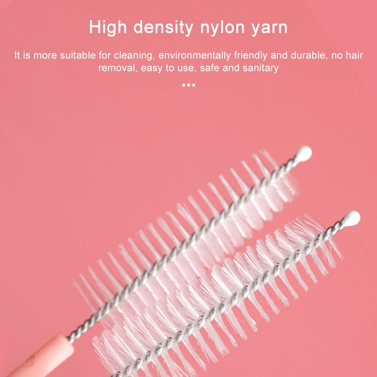20 PCS Nylon Feeding Bottle Cleaning Brush Rotating Teapot Brush