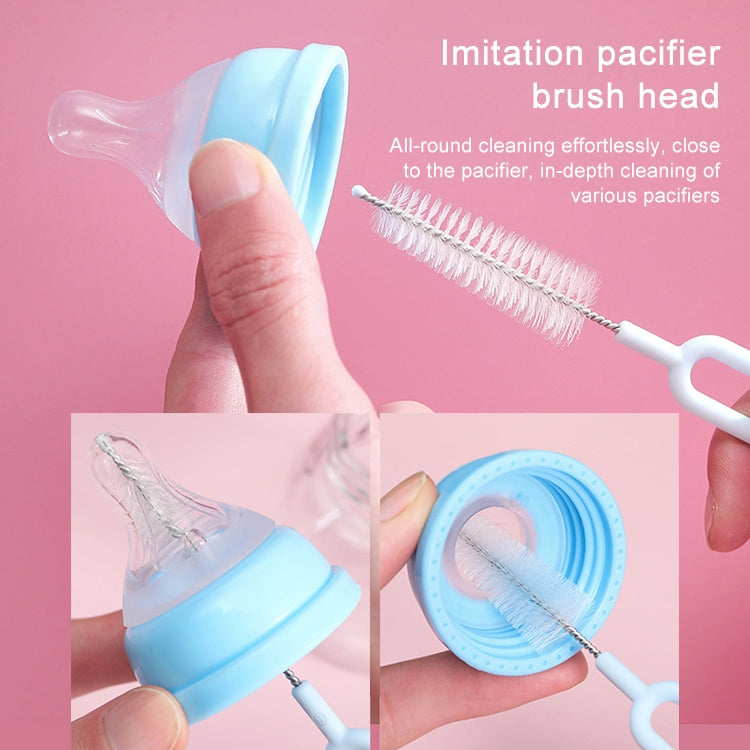 20 PCS Nylon Feeding Bottle Cleaning Brush Rotating Teapot Brush