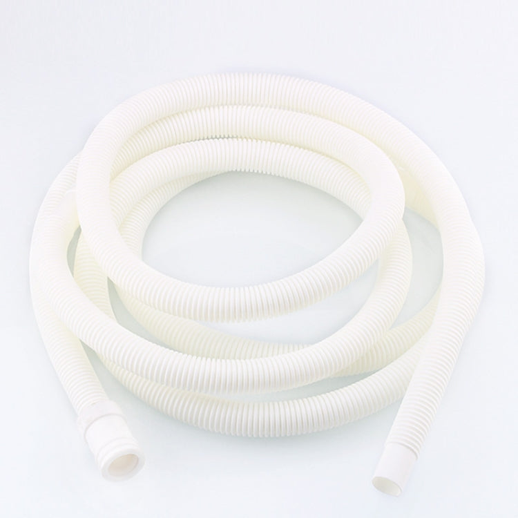 2 PCS 18mm Diameter Plastic Drain Pipe Water Outlet Extension Hose with Clamp for Semi-automatic Washing Machine / Air Conditioner, Size:4m  Length