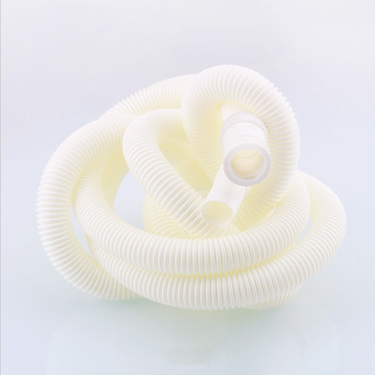 2 PCS 18mm Diameter Plastic Drain Pipe Water Outlet Extension Hose with Clamp for Semi-automatic Washing Machine / Air Conditioner, Size:5m  Length