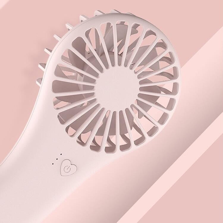Mermaid Handheld USB Fan Student Dormitory Small Electric Fan(White)