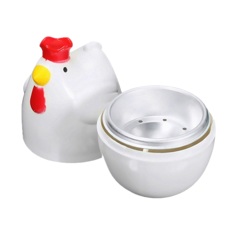 Boiled Egg Steamer Microwave Egg Cooker Cooking Tools Kitchen Gadgets(White)