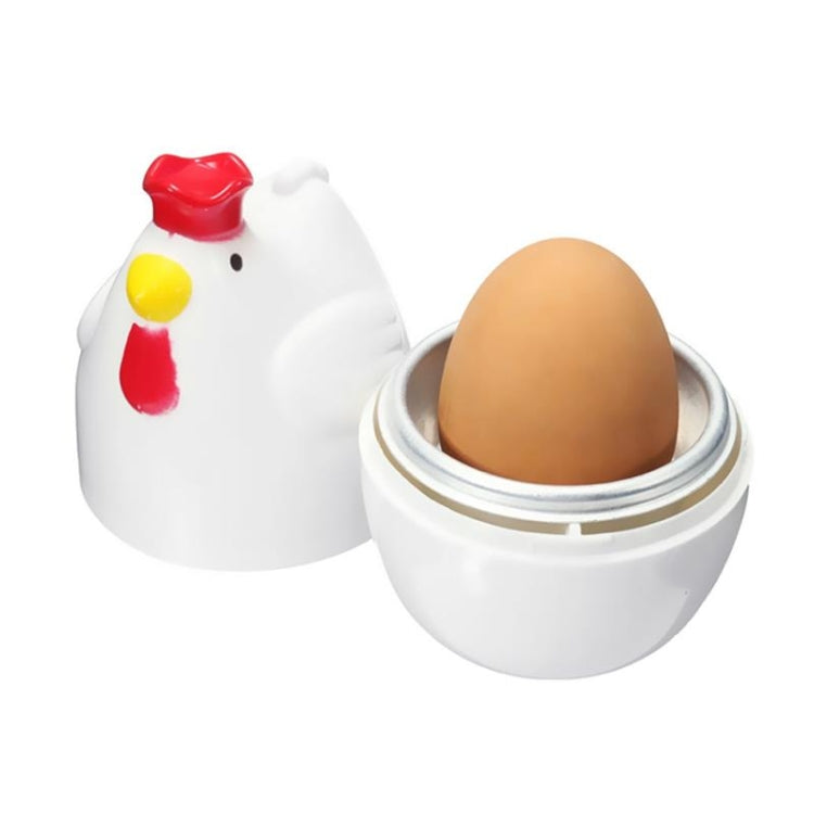Boiled Egg Steamer Microwave Egg Cooker Cooking Tools Kitchen Gadgets(White)