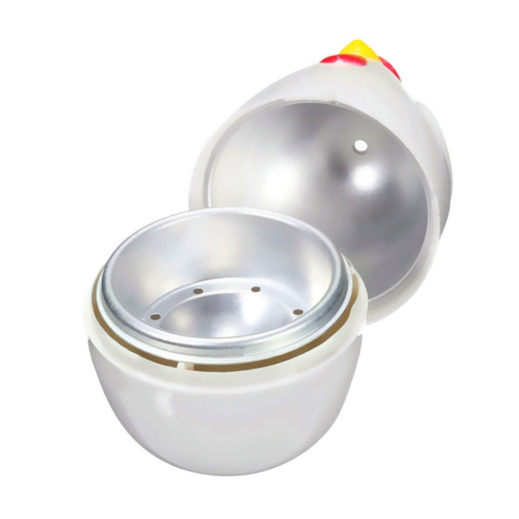 Boiled Egg Steamer Microwave Egg Cooker Cooking Tools Kitchen Gadgets(White)