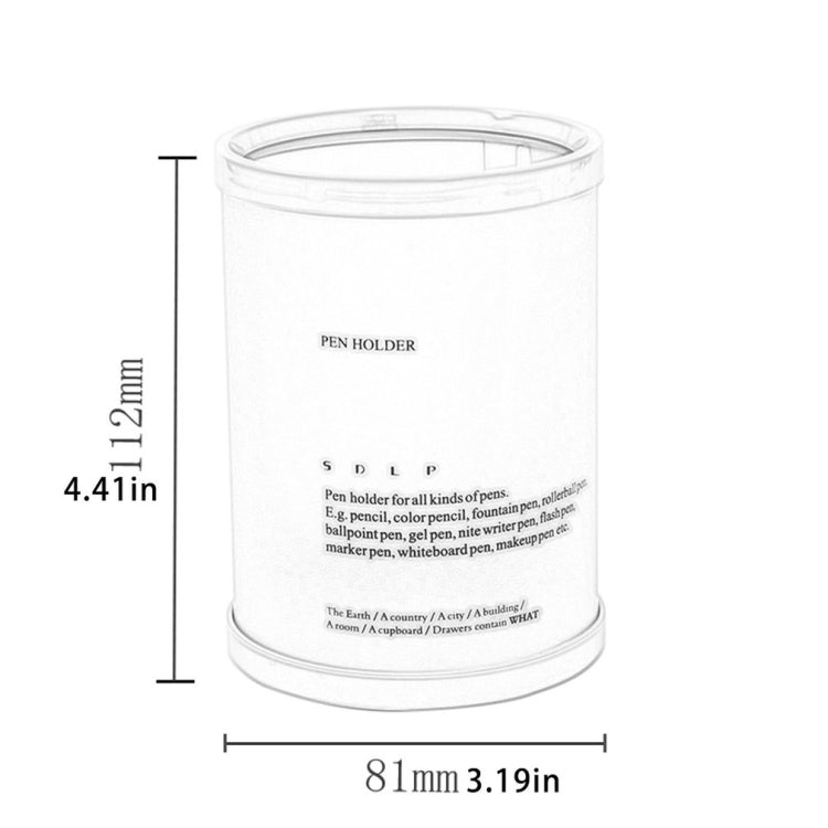 Removable Cylindrical DIY Desktop Storage Box Pen Holder