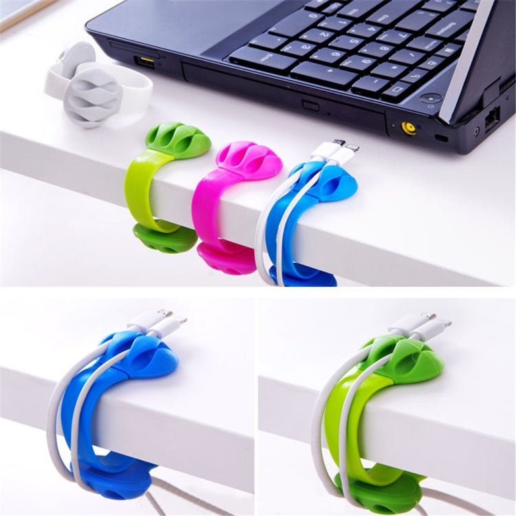 3 PCS Desktop Plug Wire Finishing Fixing Clip Winder Clip Cable Organizer