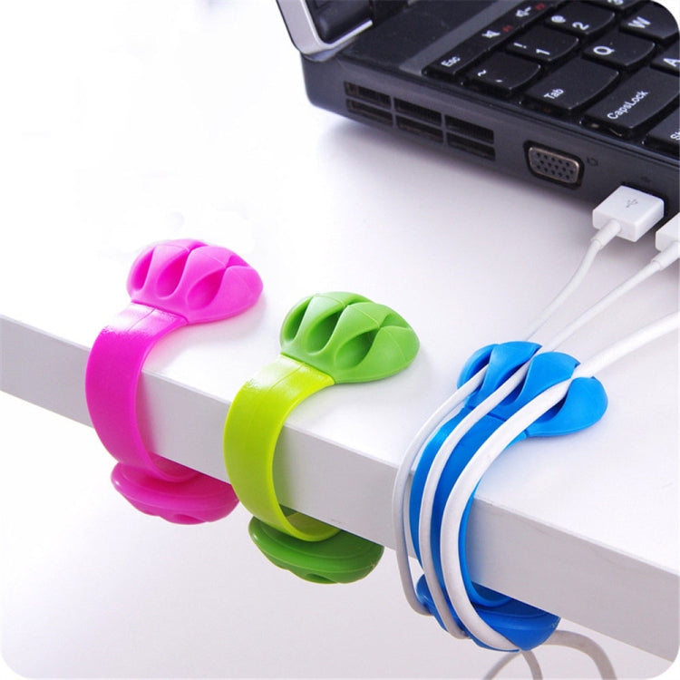 3 PCS Desktop Plug Wire Finishing Fixing Clip Winder Clip Cable Organizer