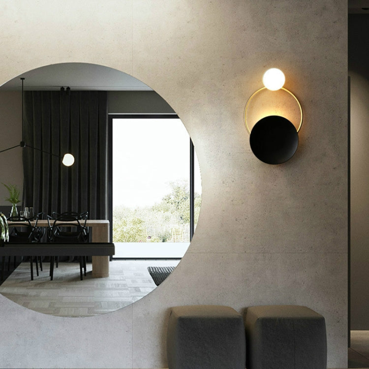 Full Copper Wall Light  G9 LED Glass Minimalist Living Room Aisle Bed Copper Wall Lamp, Power source: White Light