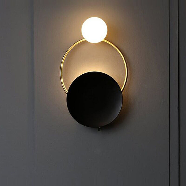 Full Copper Wall Light  G9 LED Glass Minimalist Living Room Aisle Bed Copper Wall Lamp, Power source: White Light