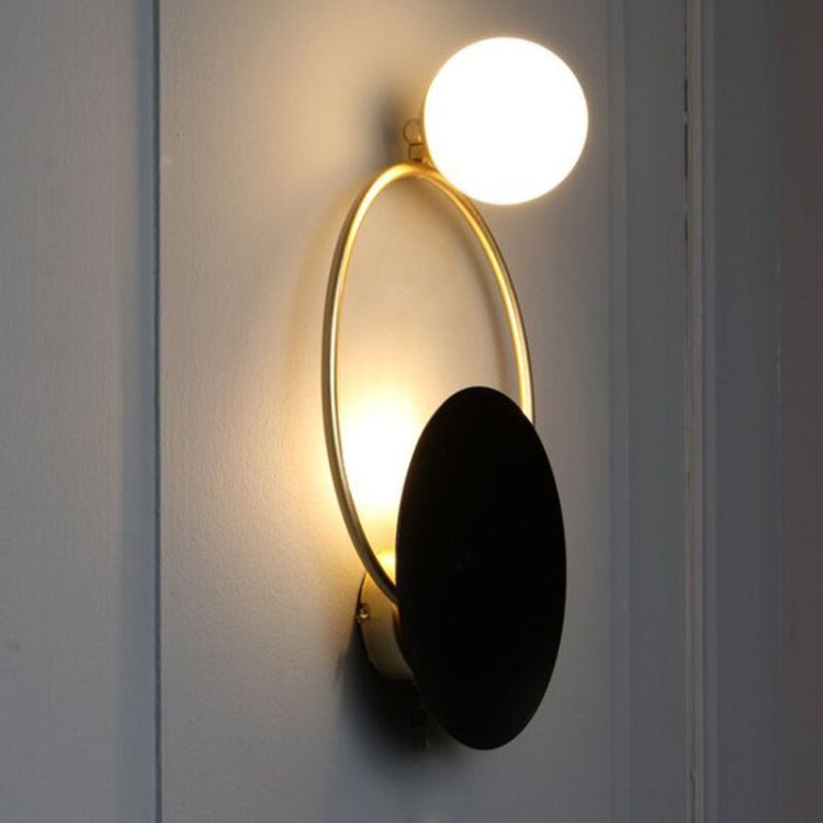 Full Copper Wall Light  G9 LED Glass Minimalist Living Room Aisle Bed Copper Wall Lamp, Power source: White Light