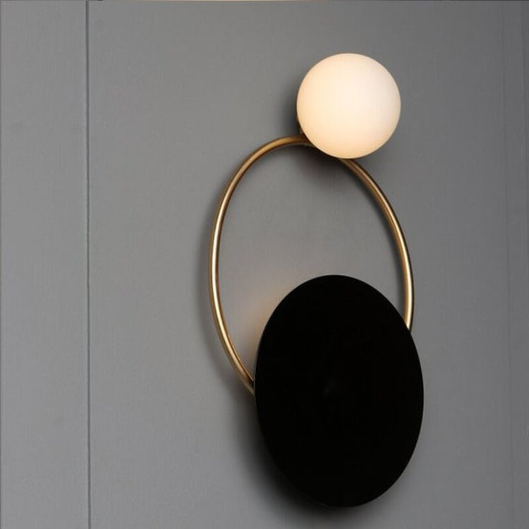 Full Copper Wall Light  G9 LED Glass Minimalist Living Room Aisle Bed Copper Wall Lamp, Power source: White Light