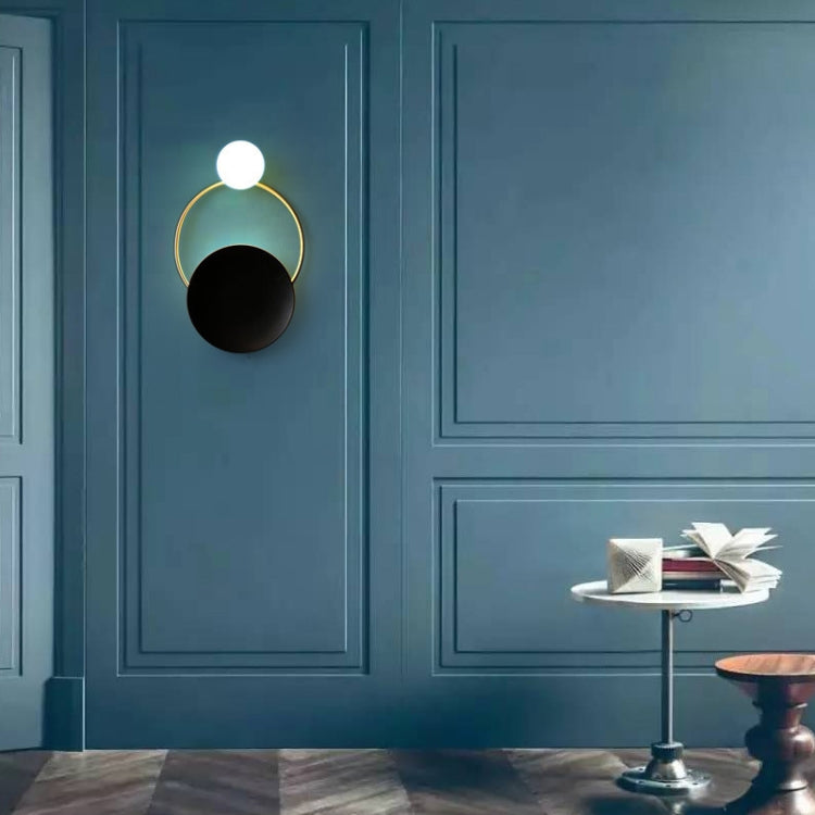 Full Copper Wall Light  G9 LED Glass Minimalist Living Room Aisle Bed Copper Wall Lamp, Power source: White Light